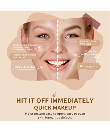 Full-Coverage Foundation and Concealer CC Cream Foundation Anti-Redness 3 In 1 Color Correcting CC Cream Lightweight Skin Perfector Tinted Moisturiser Colour Correcting and Brightening Face Cream - Buy Online on GoSupps.com