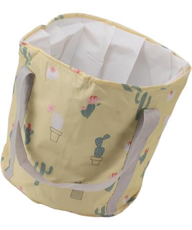 Portable Foot Soak Tub Collapsible Foot Bath Basin PVC Insulated Portable Foot Soaking Bath Tub Water Bucket with Handle for Outdoor Camping Travel Yellow Cactus - Buy Online on GoSupps.com