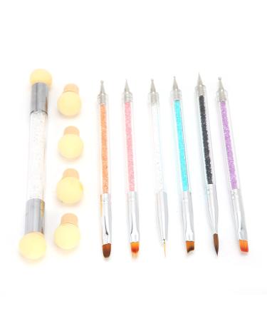 Acrylic Nail Brush Pens Set for Manicure Supply Nail Art Decoration with Dual Ended Design Portable Size