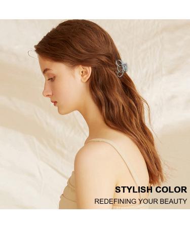 Small Metal Hair Claw Clips for Women - 2 Inch Non Slip Hair Clamps for Thin to Medium Thick Hair - Strong Hair Jaw Clips in Black, Silver, Gold, Rose Gold - Buy Online on GoSupps.com