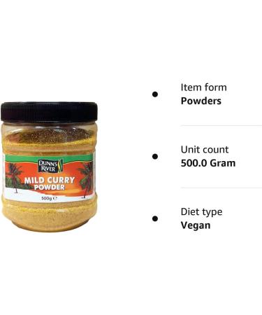 Dunn's River Mild Curry Powder 500g - Authentic Jamaican Spice Blend - Buy Online on GoSupps.com