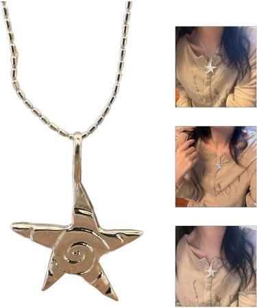 OralGos Trendy Star Necklace for Women | Vintage Color Choker Chain | Fashion Pendant Jewelry - Buy Online on GoSupps.com