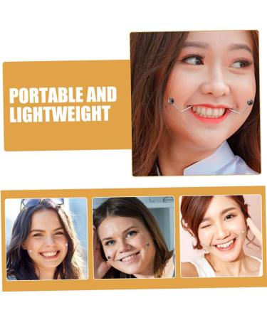 minkissy Face Exerciser 2 Pairs Dimple Trainer Women Dimple Maker Facial Dimple Maker Face Dimple Maker Facial Exerciser Dimple Maker for Face European and American Copper Accessories 4.30X2.50X0.80CM Assorted Color - Buy Online on GoSupps.com
