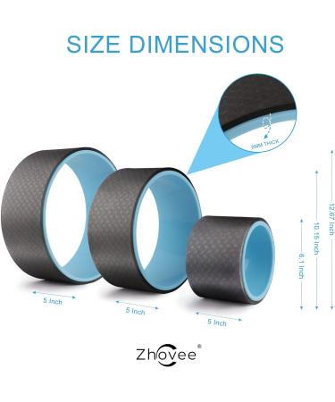 Zhovee Yoga Wheel 3-Pack for Back Pain Relief and Stretching - Buy Online on GoSupps.com
