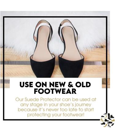 Suede Protector Spray 125ml | Long Lasting Water & Stain Resistance | For Dress Shoes, Trainers, Boots, Heels, Sandals - Buy Online on GoSupps.com