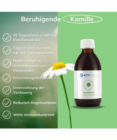 Chamomile Extract 500mg | 25 Vegan Doses | Liposomal | Gluten-Free | Made in Germany | High Dose & Lab Tested | More Effective Than Capsules & Powder - Buy Online on GoSupps.com