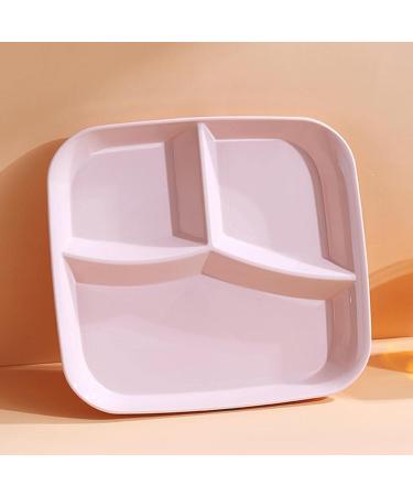 Fruit Tray 3-Compartment Plate Food Dish Diet Food Control for Restaurant Kitchen Kitchenware (Color : Pink) - Buy Online on GoSupps.com