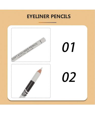 Lot de 12 Crayons Eye-Liner Blancs Waterproof Crayons Illuminateurs Yeux Stylo Maquillage Multi-Usage pour Paupi res et Contour Texture Douce Coffret Professionnel pour Beaut  - Buy Online on GoSupps.com