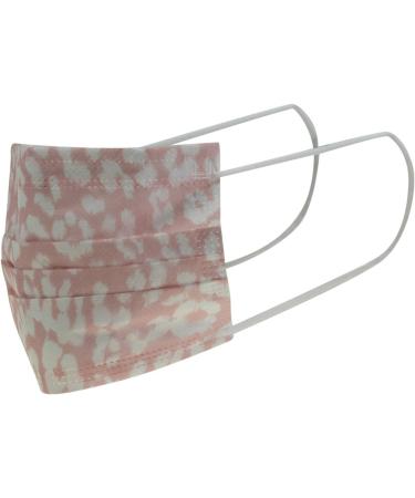 Juicy Couture 3-Ply Disposable Face Masks Pack - Blush Solid/Blush Leopard (10 Count) - Buy Online on GoSupps.com