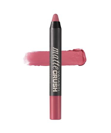 Vasanti Cosmetics Matte Crush Lipstick Pencil (It's Your Mauve) Long-Lasting Waterproof Soft Velvety Matte Lip Liner It's Your Mauve - Rose Mauve