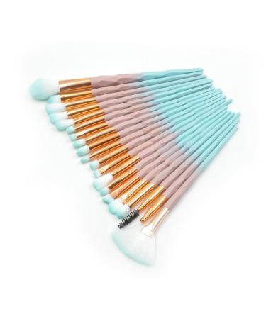 DOITOOL 20pc Eyebrow Brush Makeup Beauty Tools Unicorn Makeup Eye Shadow Brush Eyes