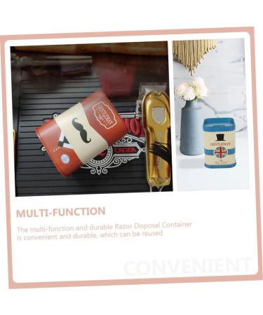 Combiiuda 2-Piece Sound Recycling Box & Men's Razor Disposal Case - Eco-Friendly Waste Blade Container - Buy Online on GoSupps.com