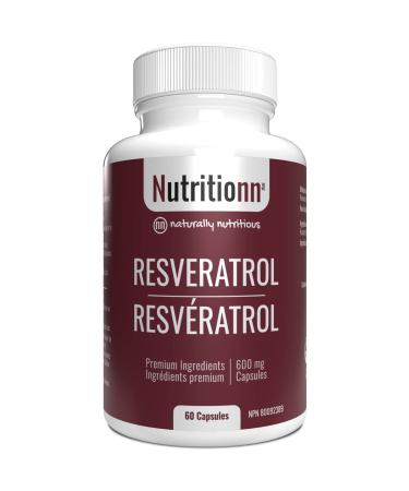 Resveratrol by Nutritionn - Natural Trans-Resveratrol Capsules - Premium Health Supplement