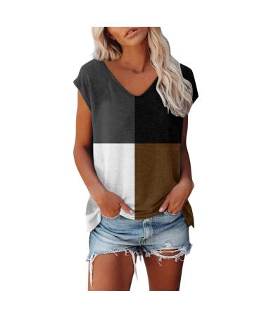 T-shirt ladies oversized fashion loose round short summer tops vintage print blouse streetwear sport tops tshirt women set tshirt women white with print women blouse short sleeve flower pattern brown xl