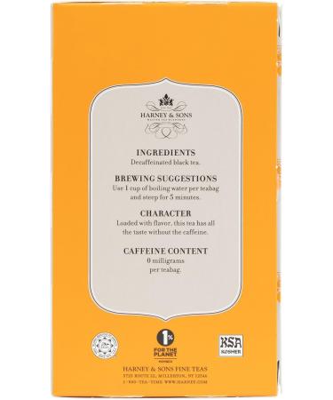 Harney & Sons Black Tea Decaffeinated Ceylon 20 Tea Bags - Buy Online on GoSupps.com
