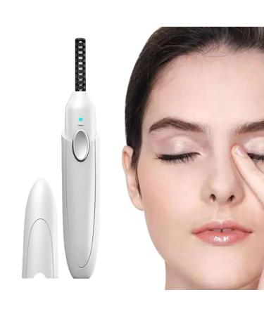 Rechargeable Eyelash Curler USB Wand Warmer Electric Heating Curler with Quick Warm-Up USB Wand Curler with Ergonomic Design Quick Warm-Up Three- Temperature Contro