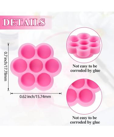 200-Piece Flower Shape Glue Cup Eyelash Extension Holder - False Lash Grafting Pallet for Women & Girls - Buy Online on GoSupps.com