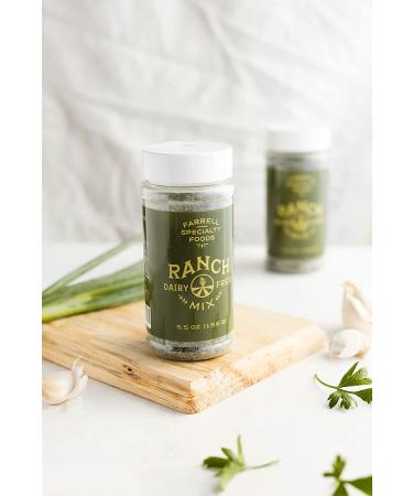 Farrell Specialty Foods Dairy Free Ranch Mix - Vegan, No/Low Sodium, Gluten-Free | Delicious Salad Dressing, Vegetable Dip & Seasoning | 5.5 oz Jar - Buy Online on GoSupps.com