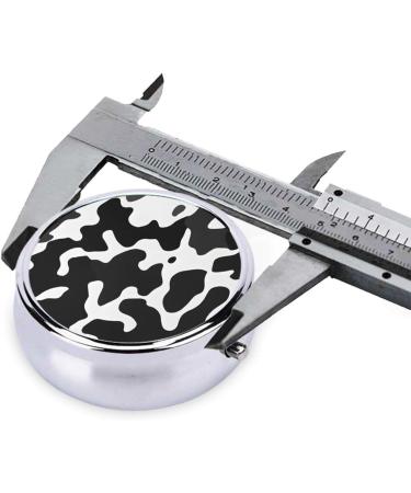 Buy Black Grey White Camo Round Pill Box - 3 Compartment Portable Travel Medicine Organizer - Buy Online on GoSupps.com