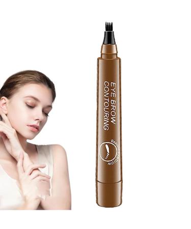 Eyebrow pen 4 Points Eyebrow Pen Waterproof Eyebrow Pencil Long Lasting Eyebrow Makeup for Natural Looking Eyebrows