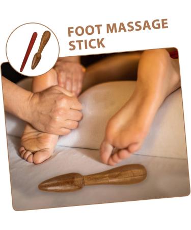 6-Piece Wooden Massage Stick Set - Muscle Scooter Hand Massager Reflex Zone Tools & Acupuncture Rods for Relaxation - Buy Online on GoSupps.com
