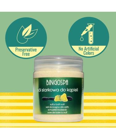 BINGOSPA Sulphur Salt for Skin Inflammation & Callus - 550g | Natural Healing & Soothing Treatment - Buy Online on GoSupps.com