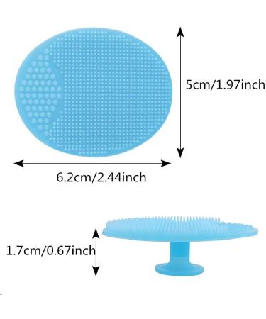 Dadabig 18 PCS Silicone Cleansing Pads Makeup Cleaner Brush Silicone Face Scrubber Facial Cleansing Brush Exfoliating Blackhead Remover Scrubber Cleansing Pad for Skin Care 6 Colors - Buy Online on GoSupps.com