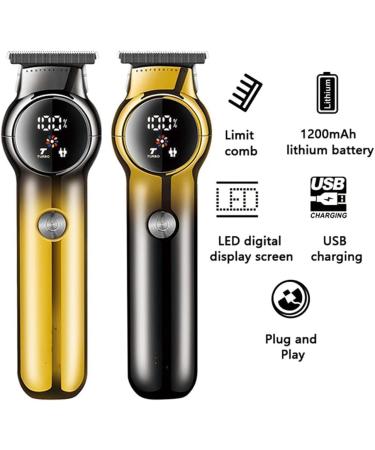 Professional Hair Clipper & Trimmer for Men | Rechargeable Cordless Hair Clippers | Adjustable Hair Trimmer (Black - Buy Online on GoSupps.com