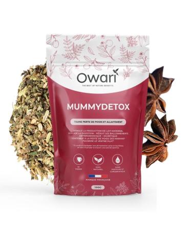 SLIMTEA Owari MUMMY DETOX - Breastfeeding Herbal Tea - Infusion With Fennel To Stimulate Breast Milk Production - Anti Colic Breastfeeding Herbal Tea For Post Childbirth - Loose Herbal Tea 100g