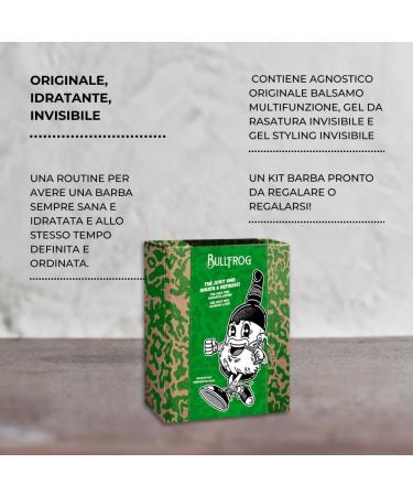  Bullfrog Bullfrog - Kit The Juicy One Hydrate and Define 3 in 1 Limited Edition Agnostic On The Rocks Multifunction Balm 100ml Invisible Shaving Gel 100ml and Invisible Styling Gel 50ml - Buy Online on GoSupps.com