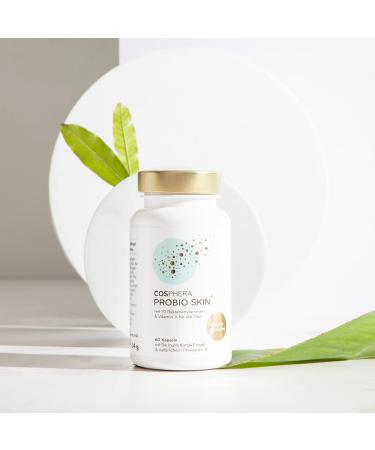 Probio Skin Capsules - High-Dosed Vegan Probiotics & Prebiotics with Organic Inulin Vitamin A & Konjac Root - 60 Capsules for Healthy Skin - Buy Online on GoSupps.com