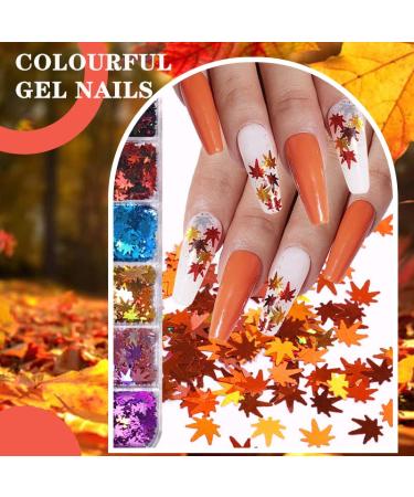 Arte Clavo Gel Nail Colors 29PCS Set with Top Coats & Base Coat - Red, Brown, Orange and Glitter UV Gel Varnish Starter Kit | S2402 Brown Orange Collection - Buy Online on GoSupps.com