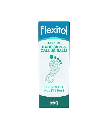 Flexitol Rescue Hard Skin and Callus Balm 56g Softening Foot Cream with Glycolic and Salicylic Acid Suitable for Diabetics