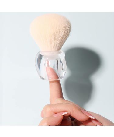 Powder-up-up brush blush brush large face brush for loose or pressed adjustment powder bronzer brush with plush fibers (transparent) - Buy Online on GoSupps.com
