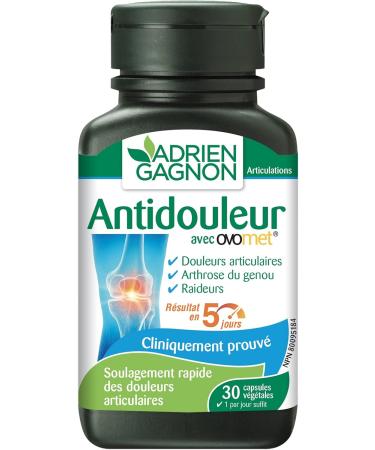 Adrien Gagnon - Pain Relief with Ovomet - Reduces Joint Pain & Stiffness and Relieves Pain From Knee Osteoarthritis (30 caps) - Buy Online on GoSupps.com
