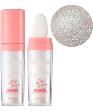 Body Glitter Powder Stick - Silver | Highlight Makeup Stick for Brightening & 3D Repair | Blush & Glitter for Rave, Party & Stage - Buy Online on GoSupps.com
