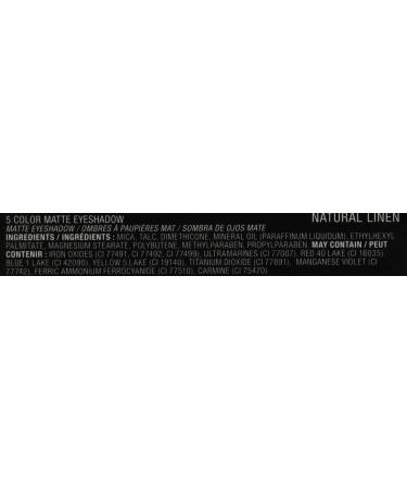 L.A. COLORS 5 Color Matte Eyeshadow in Natural Linen - 0.25 oz - Buy Online on GoSupps.com