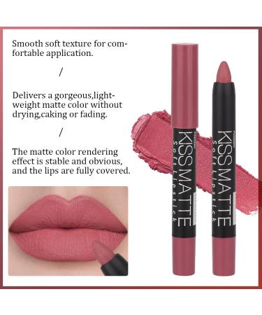 3 Colors Moisture Smooth Longwear Lipstick Set - Matte Lip Crayon Pack for Makeup Collection - Buy Online on GoSupps.com
