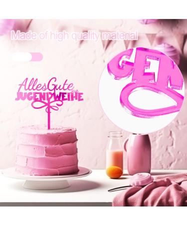 Custom Pink Youth Consecration Cake Topper | Acrylic Birthday Decoration for Boys & Girls - Buy Online on GoSupps.com