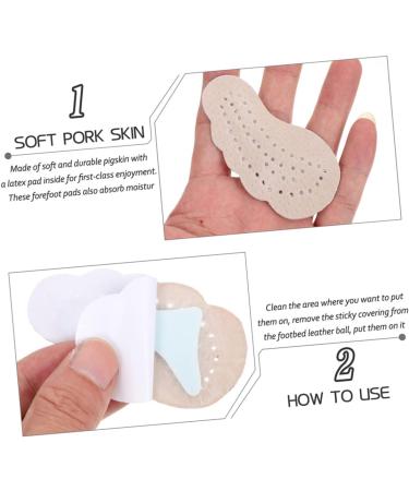 FOMIYES Women s Insoles - 6 Pairs Anti-Slip Stickers for Heels | Comfortable Forefoot Pads & Pain Relief | Portable Pigskin Foot Pads for Women - Buy Online on GoSupps.com