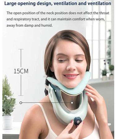 JLASDR Inflatable Cervical Neck Traction Device - Adjustable Neck Support Collar for Pain Relief - Soft & Comfortable Neck Holder - Buy Online on GoSupps.com