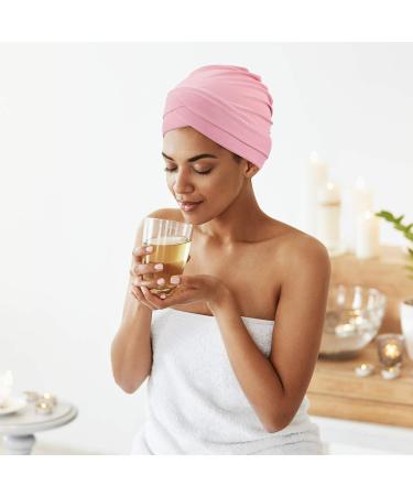 Buy Geyoga Women's Turban Caps - 4 Pack Chemo Head Covers | Stretchy Beanies & Sleep Caps in Mint Green Khaki White & Light Pink - Ideal Cancer Headgear - Buy Online on GoSupps.com