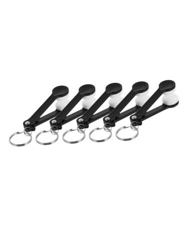 FOMIYES 5pcs Glasses Wipe Glass Wipes Eye Glasses Cleaner Portable Eyeglasses Brush Lens Cleaners Lens Cleaner Wipes Shot Glasses Eyewear Cleaner Brush Keychain Multifunction Rag Cotton