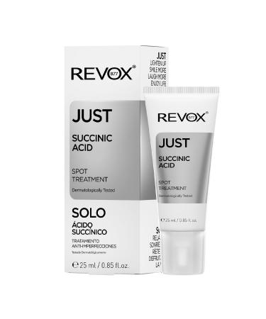 REVOX B77 REVOX B77 - Just Succinic Acid 30ml Anti-Blemish Cream Cuuccinic Acid & Salicylic Acid Cleans Pores Reduces Dark Spots Soothes Skin Reduces Redness Regulates