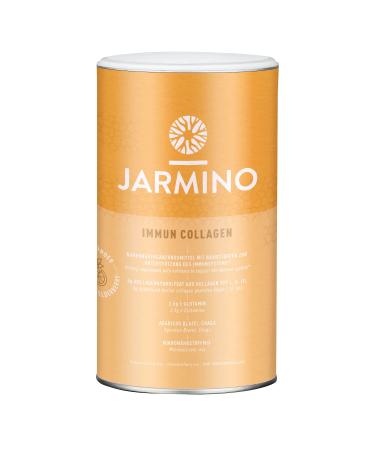 Collagen Powder with L-Glutamine - Strengthen Immune System | Vitamins C D Selenium Zinc Ginger Elderberry Vital Mushrooms | 450g Immune Boost Glutamine Powder | JARMINO