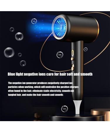 Hair Dryer with Diffuser Ionic Hair Dryer 2400W Turbo Ultra-Quiet Motor High Speed Movement 25m/S 3 Levels of Air Temperature Adjustment Constant Temperature Hair Care is Safer - Buy Online on GoSupps.com