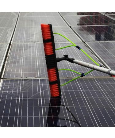 3-12M Window Cleaning Pole Water Fed Telesbrush Extendable Cleaner Conservatory Roof Photovoltaic Panel Cleaning Tool/12M Rod/50Cm Brush Head - Buy Online on GoSupps.com