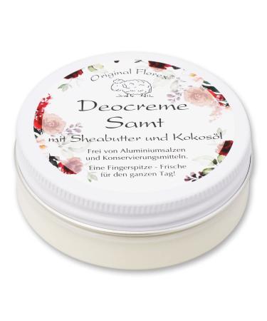 Florex Florex Deocreme - Velvet - With shea butter and coconut oil free from aluminum salts and alcohol preservatives 40 g