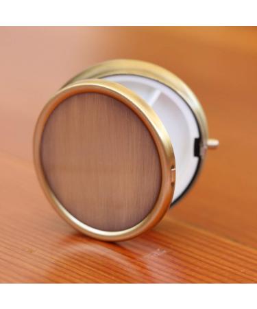 Buy Elegant Brass Round Pill Box - Durable & Stylish | International Shipping Available - Buy Online on GoSupps.com