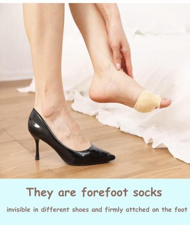 4 Pairs Metatarsal Pads for Women - Ball of Foot Cushions & Sleeves - Toe Separators - Beige Open Toe Style - Buy Online on GoSupps.com